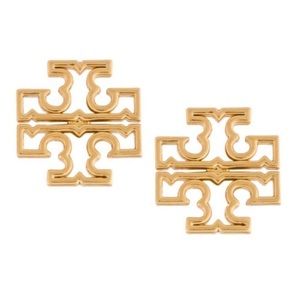 🌷NWT🌷Tory Burch🌷Britten Logo Cut-out Stud Earrings🌷Gold 🌷